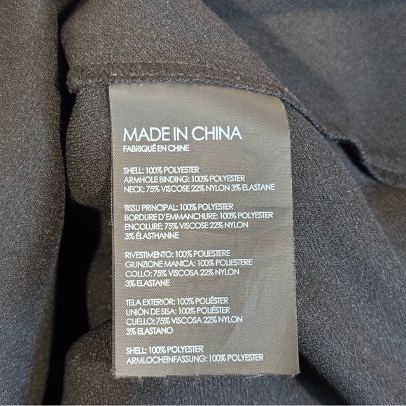 Club Monaco Elegant Black Sleeveless Dress - Picture 5 of 6